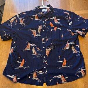 Old Navy Sailboat Print Navy Shirt